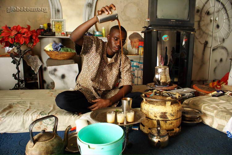 Mauritania,  Nouakchott, familia de Mohamed