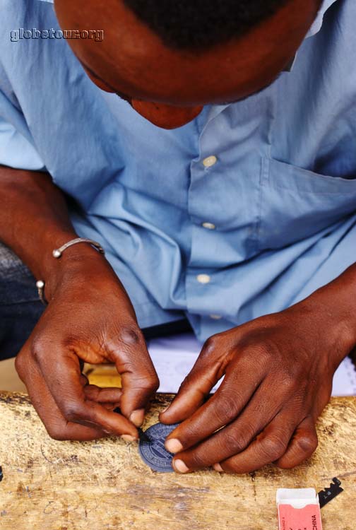 Mali, Segou, creando un tampn de oficina