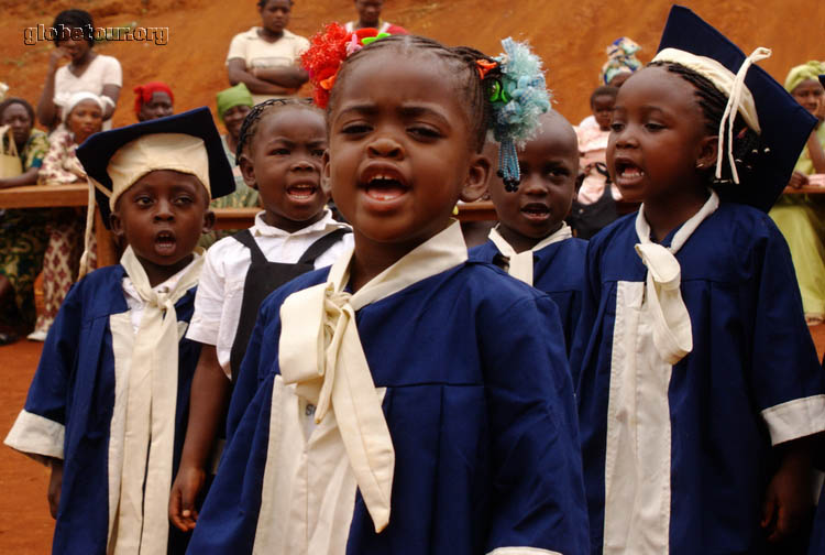 Camerun, Bafang, fiesta fin de curso