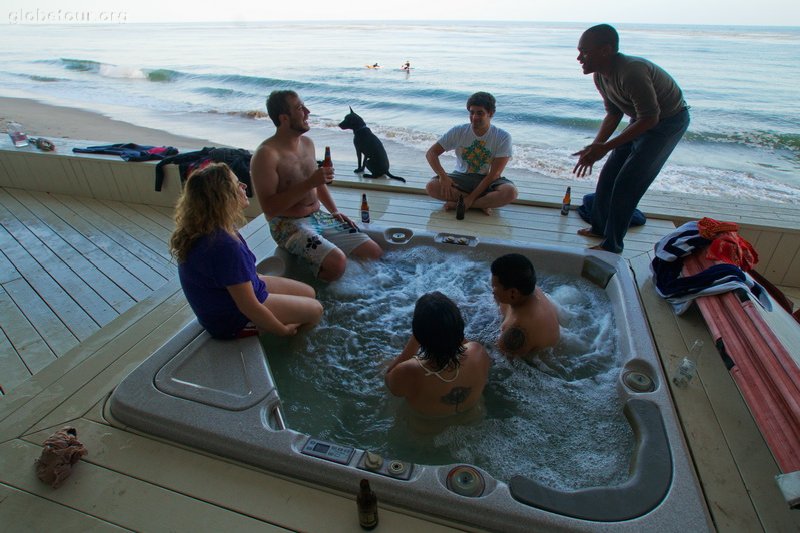 Los Angeles, fiesta en casa de Malibu beach