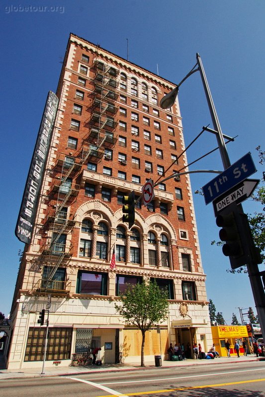 Los Angeles, edificio cerca de down town,