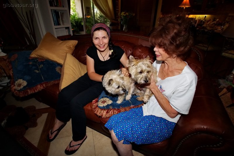 US, Las Vegas, Alexandra, Ann and her dogs.