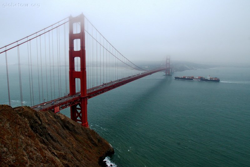 US, California, San Francisco,  Golden Gate bridge, north view