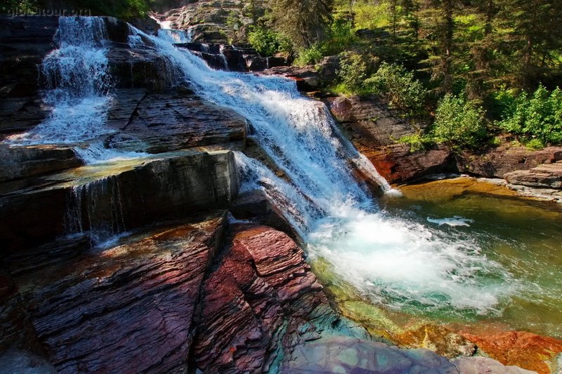 US, Montana, Glacier National Park, Victoria falls