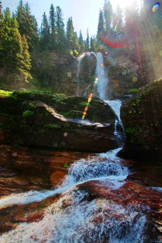 US, Montana, Glacier National Park, Victoria falls