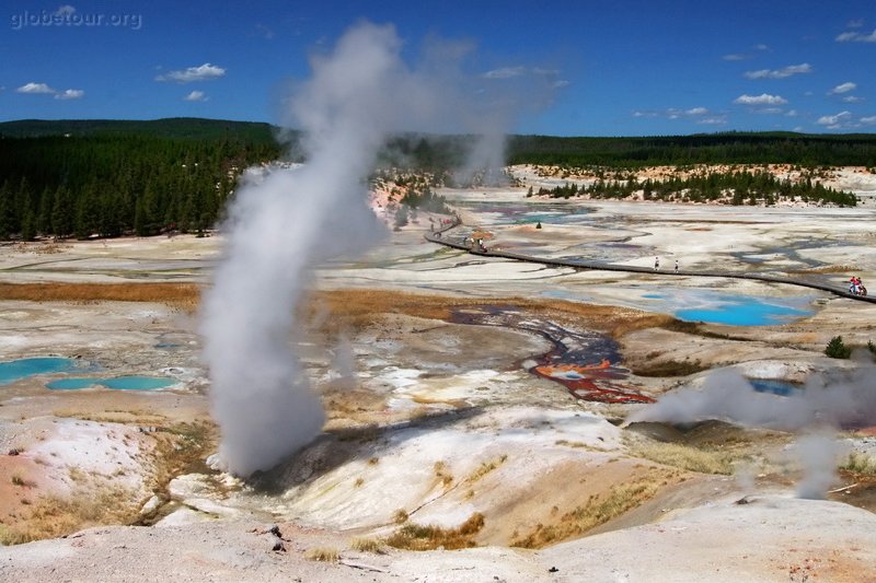 US, Yellowstone National Park, Norris Geyser basin