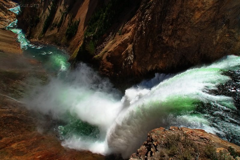 US, Yellowstone National Park, Yellowstone river, lower falls