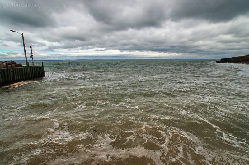 Canada, Halls Harbor hight tides, hight