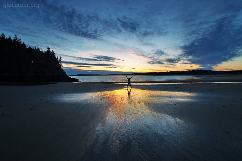 Canada, beach in Fundy Bay