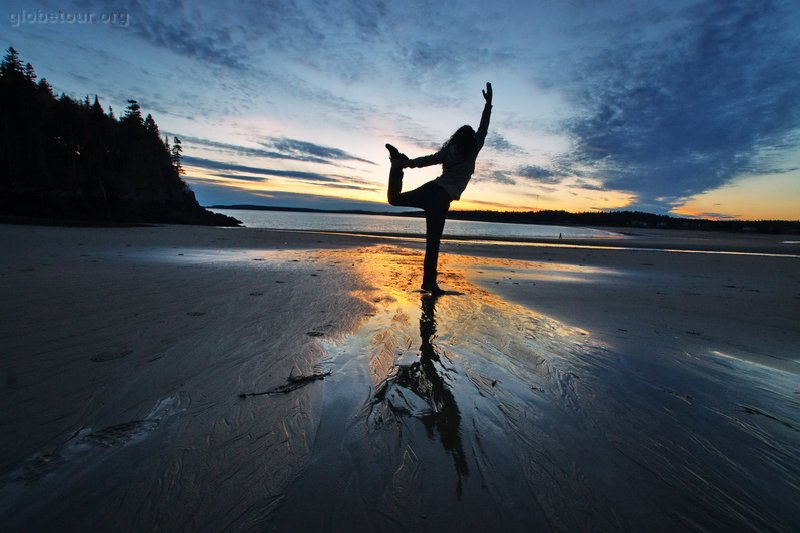 Canada, beach in Fundy Bay