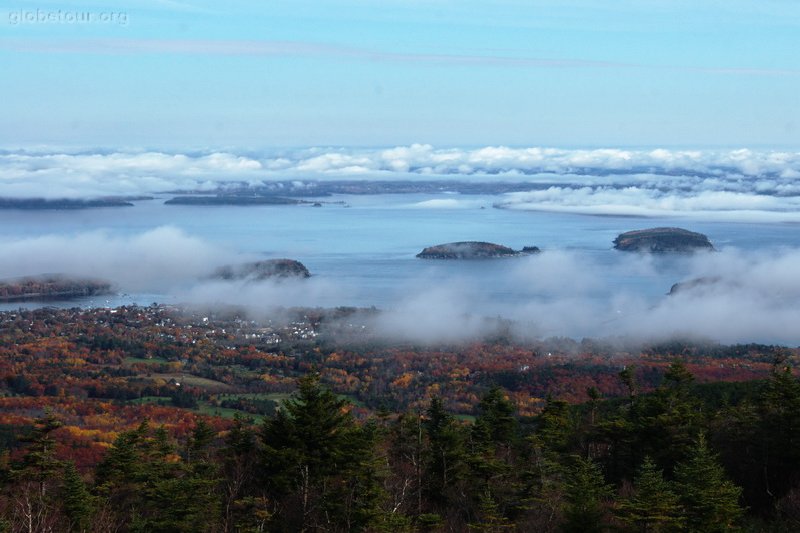 US, Arcadia National Parc, view from Cadillac mount