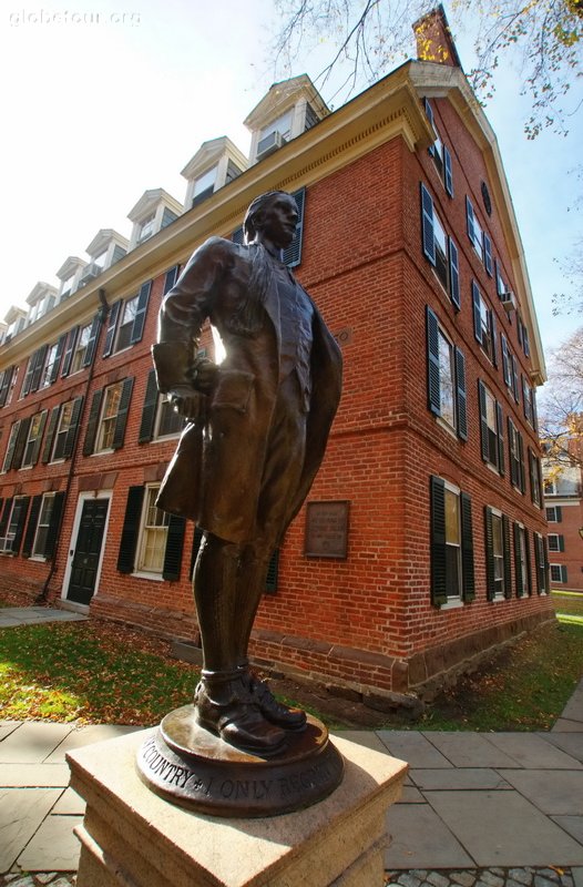 US, New Haven, Yale University, connecticut hall