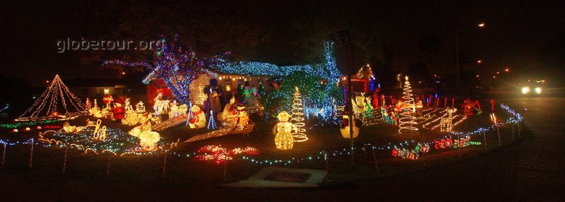 US, florida, houses in christmass