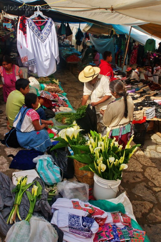 Mexico, Cuetzalan, domingo de mercado