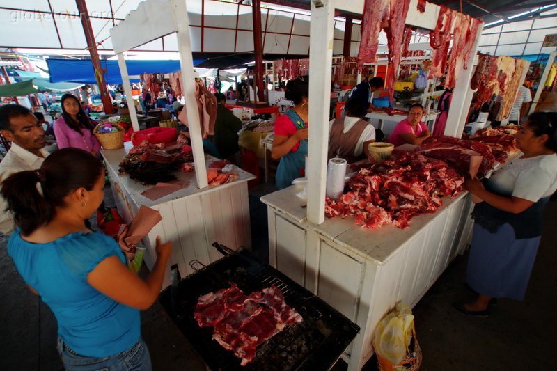 Mexic, Oaxaca, dia de mercado en Tlacolula