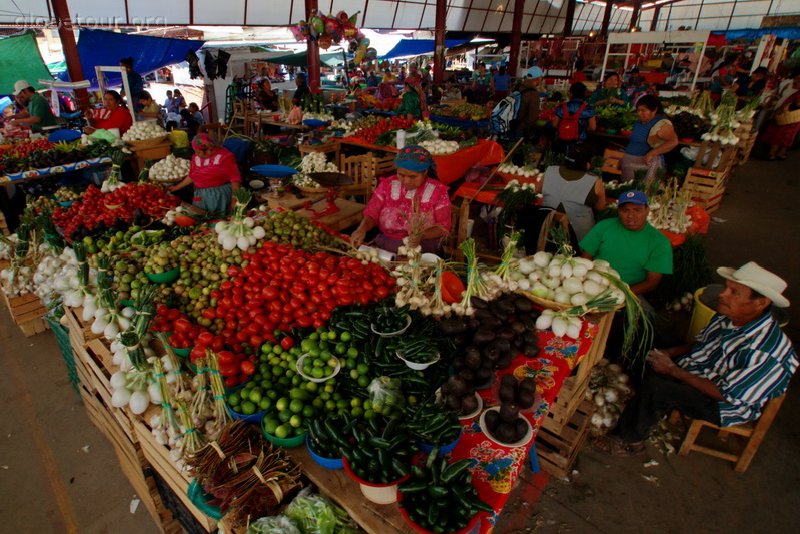 Mexic, Oaxaca, dia de mercado en Tlacolula