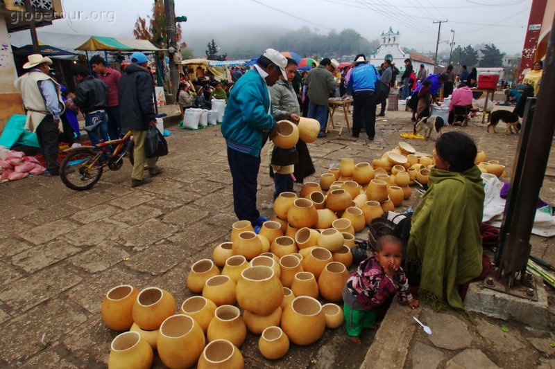 Mexic, Chiapas, Mercado en San Juan Chamula