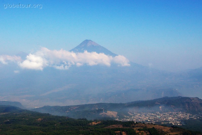 Guatemala, Pakaya Volcano, Vista Volcano agua