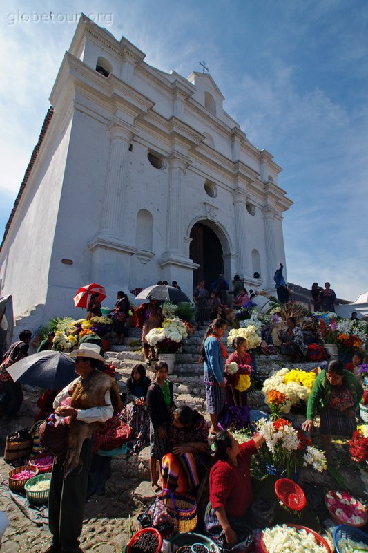 Guatemala, mercado de Chichicastenango