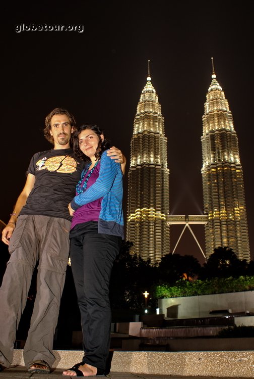 Malaysia, Kuala Lumpur, Petronas towers in our aniversary