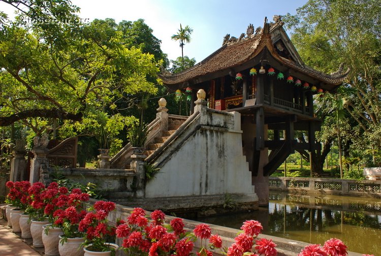 Vietnam, Hanoi, one pilar pagoda