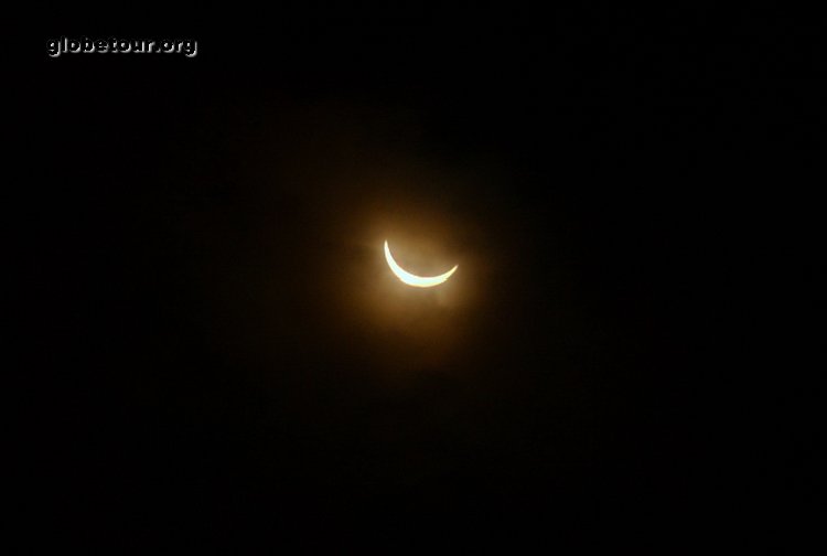 China, sun eclipse in Chengdu