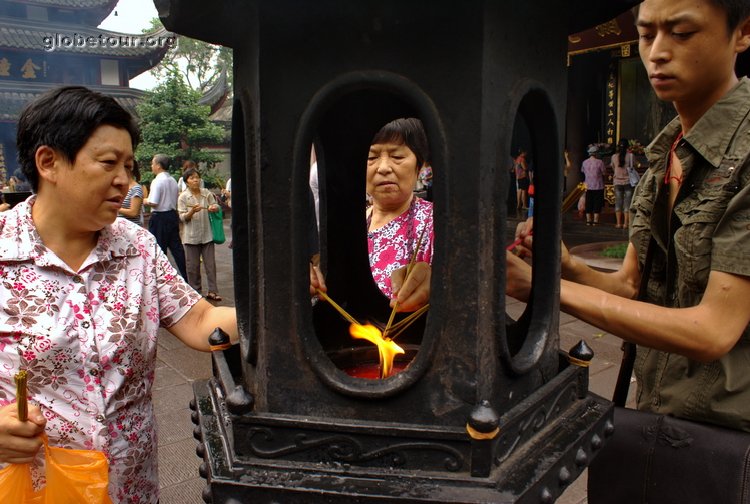 China, Chengdu, Whensu monastery