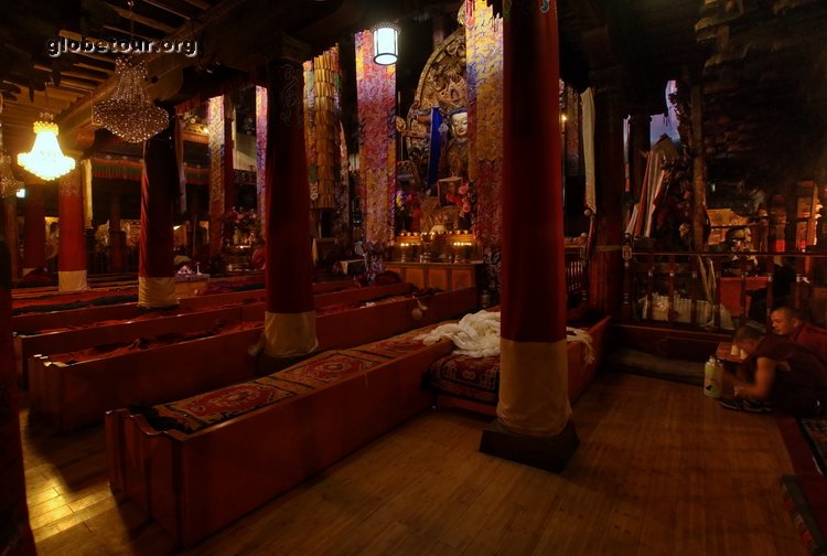 Tibet, Lhasa, inside Jokhang monastery