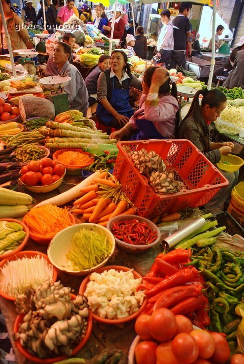 Tibet, Lhasa, market