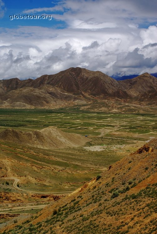 Tibet, Shigatse, view from mountain