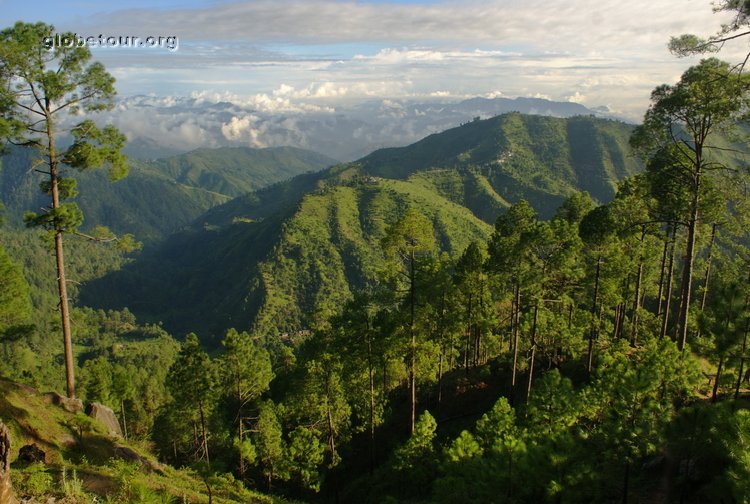 India, mountains arround Champawa