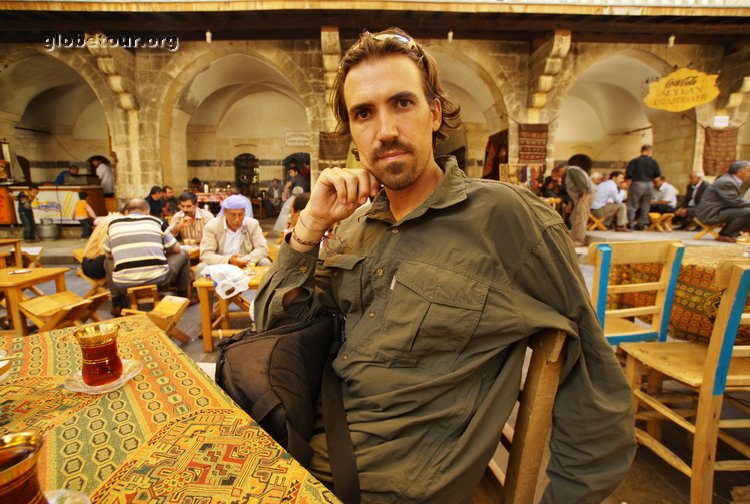 Turkey, Sanliurfa, me in tea place