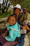 Tibet,+family+in+water+mill
